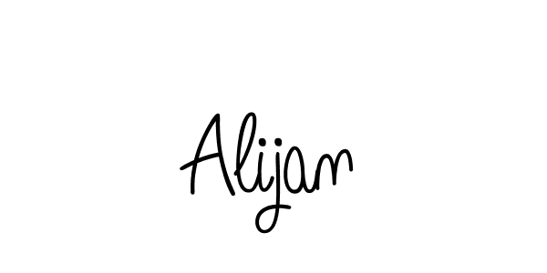 Use a signature maker to create a handwritten signature online. With this signature software, you can design (Angelique-Rose-font-FFP) your own signature for name Alijan. Alijan signature style 5 images and pictures png