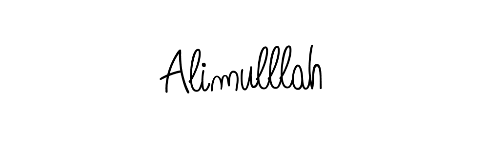 How to make Alimulllah name signature. Use Angelique-Rose-font-FFP style for creating short signs online. This is the latest handwritten sign. Alimulllah signature style 5 images and pictures png