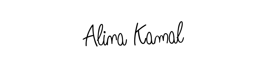 The best way (Angelique-Rose-font-FFP) to make a short signature is to pick only two or three words in your name. The name Alina Kamal include a total of six letters. For converting this name. Alina Kamal signature style 5 images and pictures png
