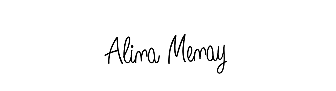 You can use this online signature creator to create a handwritten signature for the name Alina Menay. This is the best online autograph maker. Alina Menay signature style 5 images and pictures png