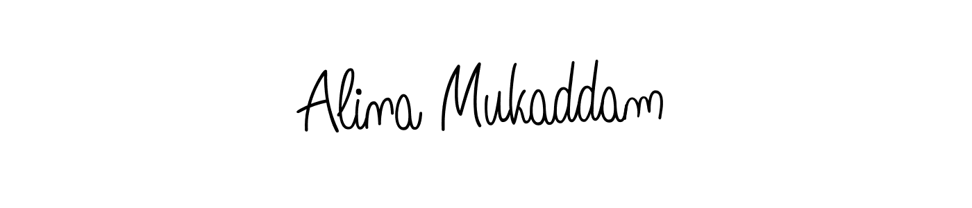 Also You can easily find your signature by using the search form. We will create Alina Mukaddam name handwritten signature images for you free of cost using Angelique-Rose-font-FFP sign style. Alina Mukaddam signature style 5 images and pictures png