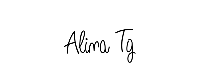 You should practise on your own different ways (Angelique-Rose-font-FFP) to write your name (Alina Tg) in signature. don't let someone else do it for you. Alina Tg signature style 5 images and pictures png