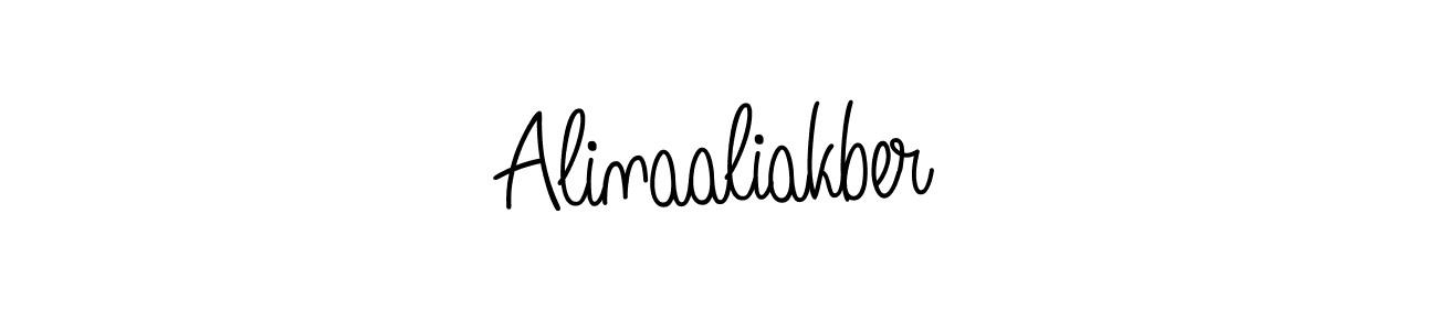 Alinaaliakber stylish signature style. Best Handwritten Sign (Angelique-Rose-font-FFP) for my name. Handwritten Signature Collection Ideas for my name Alinaaliakber. Alinaaliakber signature style 5 images and pictures png