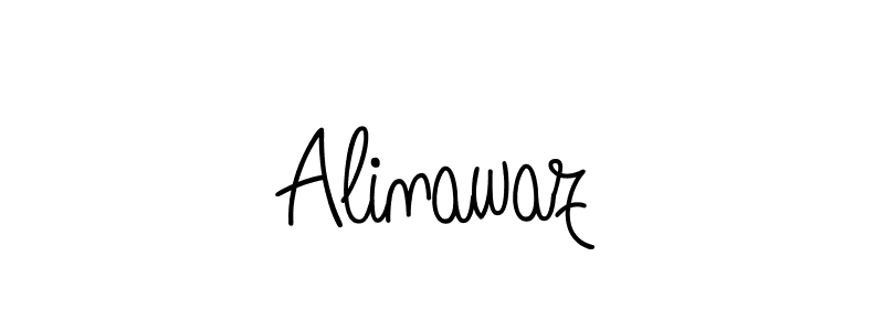 Make a beautiful signature design for name Alinawaz. With this signature (Angelique-Rose-font-FFP) style, you can create a handwritten signature for free. Alinawaz signature style 5 images and pictures png