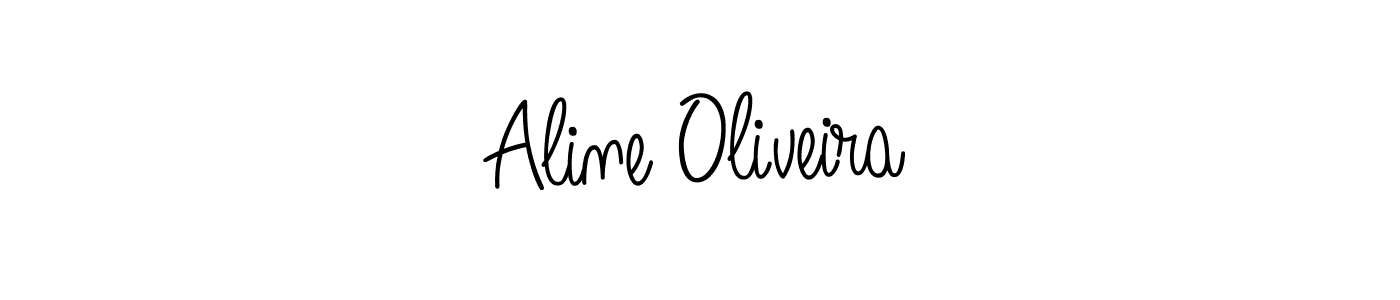 Design your own signature with our free online signature maker. With this signature software, you can create a handwritten (Angelique-Rose-font-FFP) signature for name Aline Oliveira. Aline Oliveira signature style 5 images and pictures png