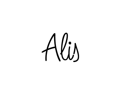 The best way (Angelique-Rose-font-FFP) to make a short signature is to pick only two or three words in your name. The name Alis include a total of six letters. For converting this name. Alis signature style 5 images and pictures png