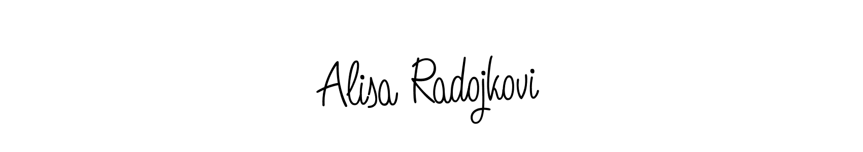 How to make Alisa Radojković name signature. Use Angelique-Rose-font-FFP style for creating short signs online. This is the latest handwritten sign. Alisa Radojković signature style 5 images and pictures png