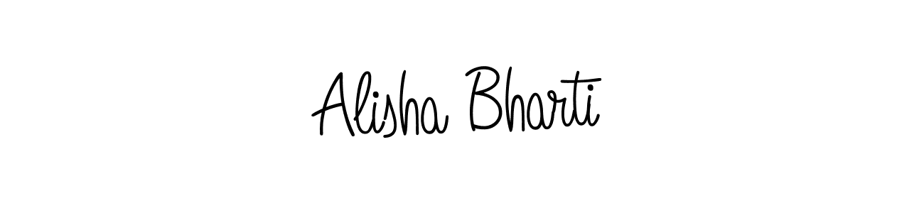 Also You can easily find your signature by using the search form. We will create Alisha Bharti name handwritten signature images for you free of cost using Angelique-Rose-font-FFP sign style. Alisha Bharti signature style 5 images and pictures png