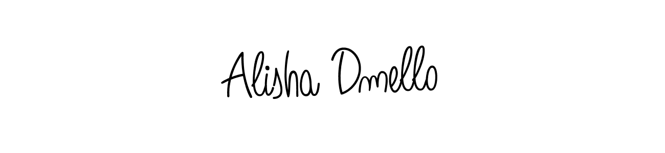 Design your own signature with our free online signature maker. With this signature software, you can create a handwritten (Angelique-Rose-font-FFP) signature for name Alisha Dmello. Alisha Dmello signature style 5 images and pictures png