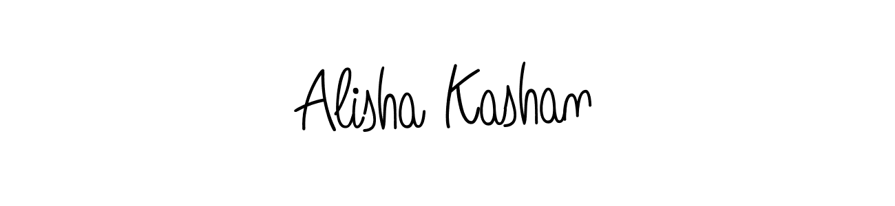 Design your own signature with our free online signature maker. With this signature software, you can create a handwritten (Angelique-Rose-font-FFP) signature for name Alisha Kashan. Alisha Kashan signature style 5 images and pictures png