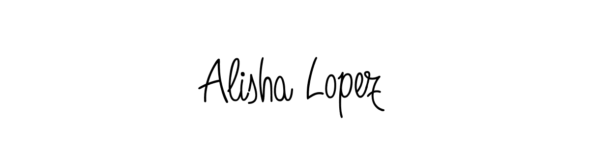 Create a beautiful signature design for name Alisha Lopez. With this signature (Angelique-Rose-font-FFP) fonts, you can make a handwritten signature for free. Alisha Lopez signature style 5 images and pictures png