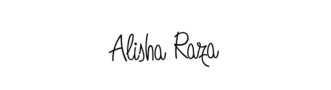 Make a beautiful signature design for name Alisha Raza. With this signature (Angelique-Rose-font-FFP) style, you can create a handwritten signature for free. Alisha Raza signature style 5 images and pictures png