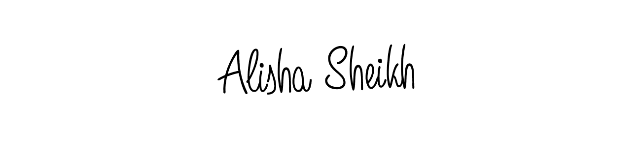 How to make Alisha Sheikh signature? Angelique-Rose-font-FFP is a professional autograph style. Create handwritten signature for Alisha Sheikh name. Alisha Sheikh signature style 5 images and pictures png