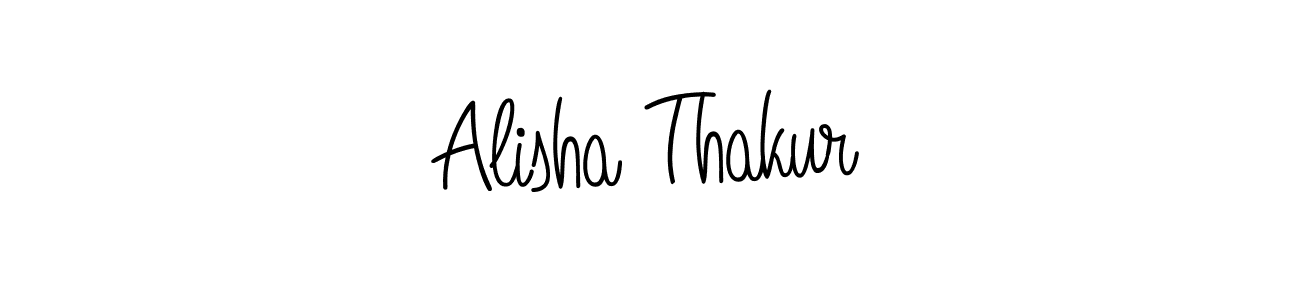 Design your own signature with our free online signature maker. With this signature software, you can create a handwritten (Angelique-Rose-font-FFP) signature for name Alisha Thakur. Alisha Thakur signature style 5 images and pictures png