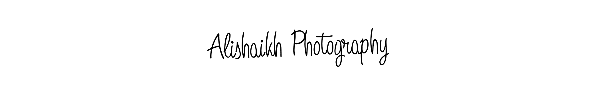 Use a signature maker to create a handwritten signature online. With this signature software, you can design (Angelique-Rose-font-FFP) your own signature for name Alishaikh Photography. Alishaikh Photography signature style 5 images and pictures png