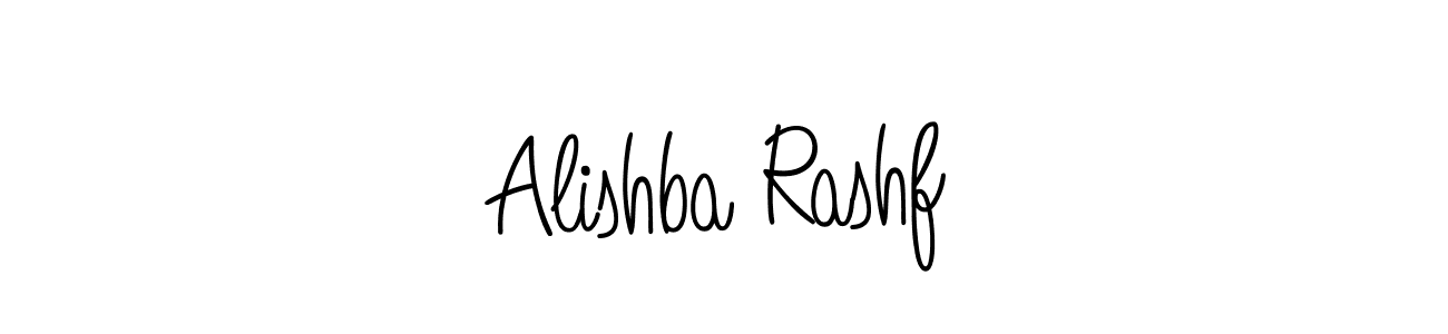 Make a beautiful signature design for name Alishba Rashf. With this signature (Angelique-Rose-font-FFP) style, you can create a handwritten signature for free. Alishba Rashf signature style 5 images and pictures png