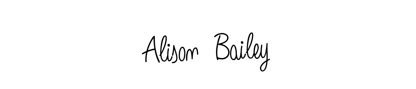 Create a beautiful signature design for name Alison  Bailey. With this signature (Angelique-Rose-font-FFP) fonts, you can make a handwritten signature for free. Alison  Bailey signature style 5 images and pictures png