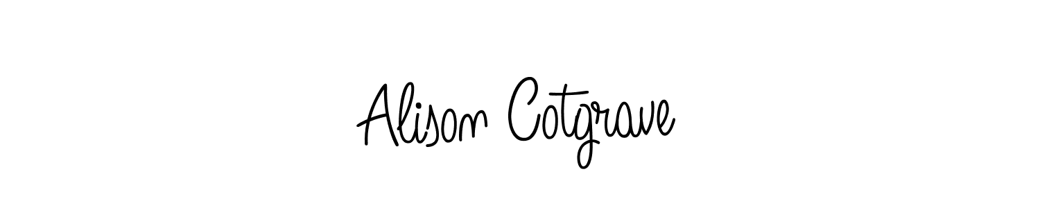 Once you've used our free online signature maker to create your best signature Angelique-Rose-font-FFP style, it's time to enjoy all of the benefits that Alison Cotgrave name signing documents. Alison Cotgrave signature style 5 images and pictures png