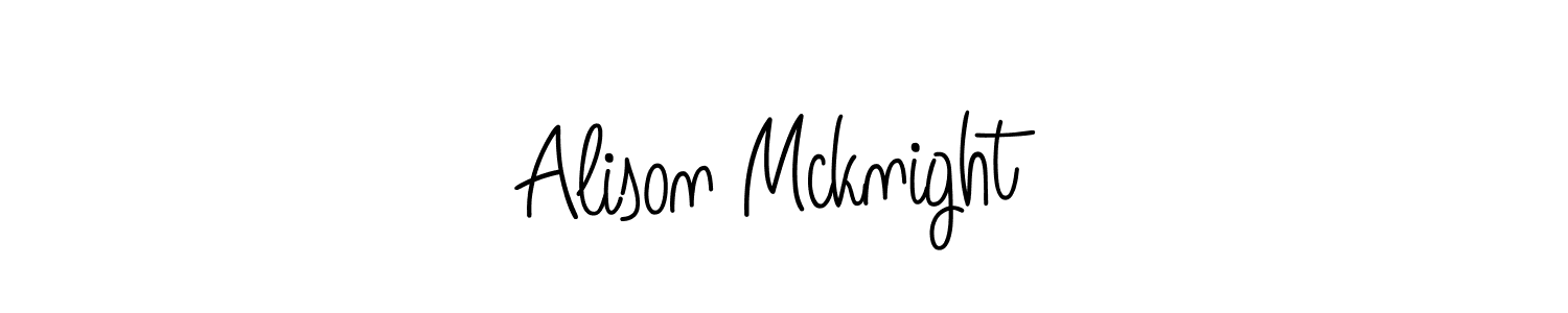 Design your own signature with our free online signature maker. With this signature software, you can create a handwritten (Angelique-Rose-font-FFP) signature for name Alison Mcknight. Alison Mcknight signature style 5 images and pictures png