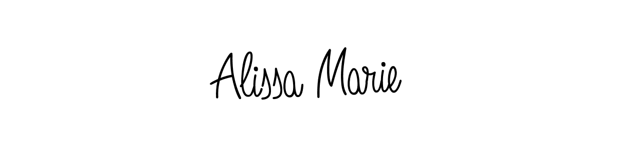 How to make Alissa Marie signature? Angelique-Rose-font-FFP is a professional autograph style. Create handwritten signature for Alissa Marie name. Alissa Marie signature style 5 images and pictures png