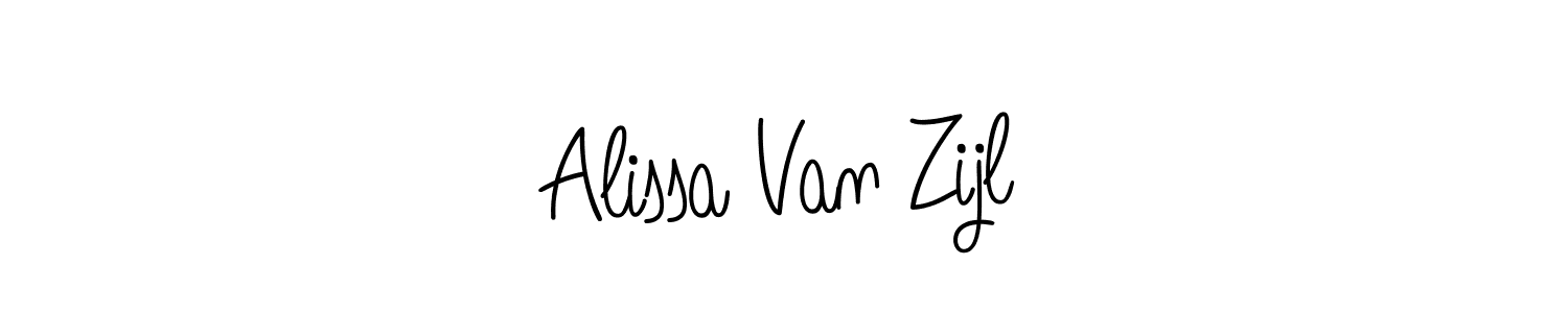 Make a beautiful signature design for name Alissa Van Zijl. With this signature (Angelique-Rose-font-FFP) style, you can create a handwritten signature for free. Alissa Van Zijl signature style 5 images and pictures png