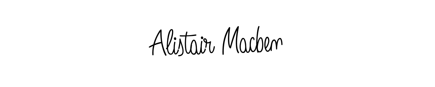 Make a beautiful signature design for name Alistair Macben. Use this online signature maker to create a handwritten signature for free. Alistair Macben signature style 5 images and pictures png