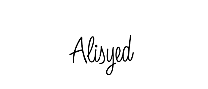 Design your own signature with our free online signature maker. With this signature software, you can create a handwritten (Angelique-Rose-font-FFP) signature for name Alisyed. Alisyed signature style 5 images and pictures png