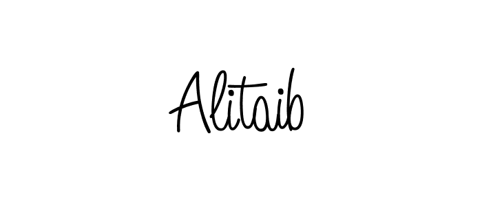 Make a beautiful signature design for name Alitaib. With this signature (Angelique-Rose-font-FFP) style, you can create a handwritten signature for free. Alitaib signature style 5 images and pictures png