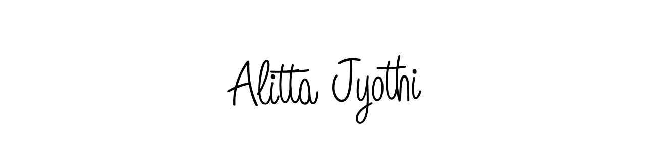 This is the best signature style for the Alitta Jyothi name. Also you like these signature font (Angelique-Rose-font-FFP). Mix name signature. Alitta Jyothi signature style 5 images and pictures png