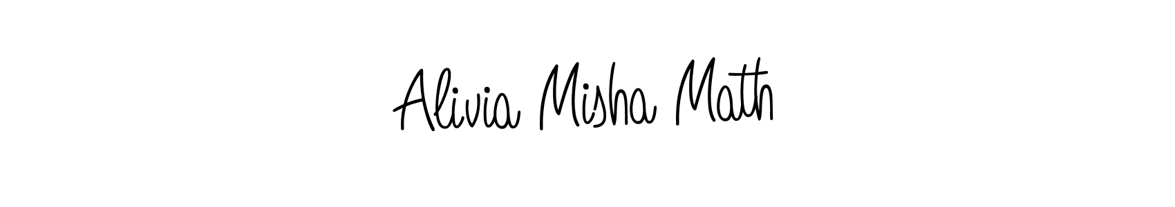 Once you've used our free online signature maker to create your best signature Angelique-Rose-font-FFP style, it's time to enjoy all of the benefits that Alivia Misha Math name signing documents. Alivia Misha Math signature style 5 images and pictures png