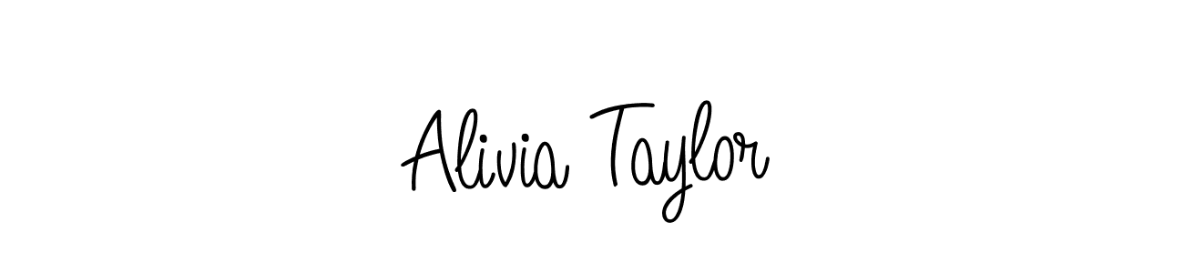 Best and Professional Signature Style for Alivia Taylor. Angelique-Rose-font-FFP Best Signature Style Collection. Alivia Taylor signature style 5 images and pictures png