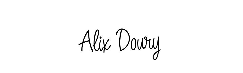 Alix Doury stylish signature style. Best Handwritten Sign (Angelique-Rose-font-FFP) for my name. Handwritten Signature Collection Ideas for my name Alix Doury. Alix Doury signature style 5 images and pictures png