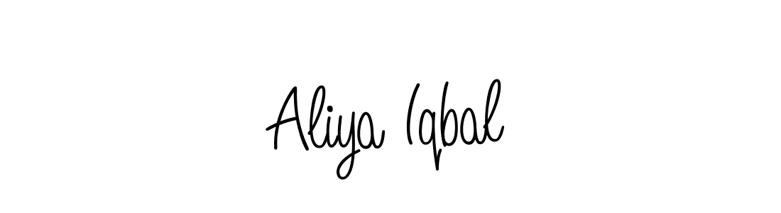 Create a beautiful signature design for name Aliya Iqbal. With this signature (Angelique-Rose-font-FFP) fonts, you can make a handwritten signature for free. Aliya Iqbal signature style 5 images and pictures png