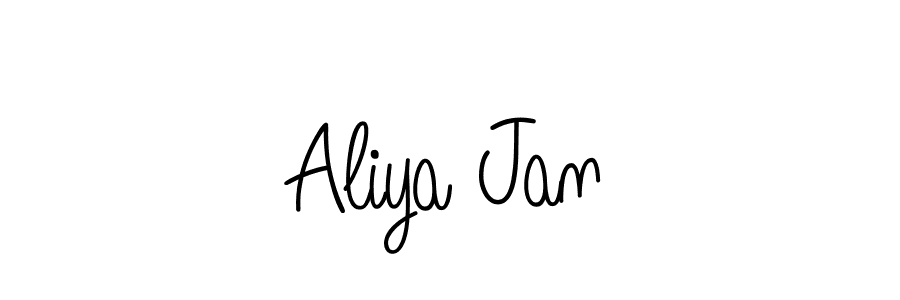 Make a beautiful signature design for name Aliya Jan. With this signature (Angelique-Rose-font-FFP) style, you can create a handwritten signature for free. Aliya Jan signature style 5 images and pictures png