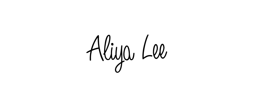 How to Draw Aliya Lee signature style? Angelique-Rose-font-FFP is a latest design signature styles for name Aliya Lee. Aliya Lee signature style 5 images and pictures png