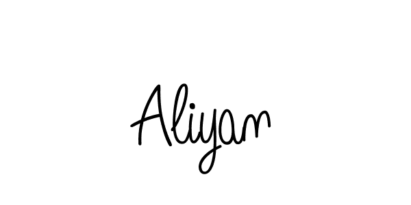 Use a signature maker to create a handwritten signature online. With this signature software, you can design (Angelique-Rose-font-FFP) your own signature for name Aliyan. Aliyan signature style 5 images and pictures png
