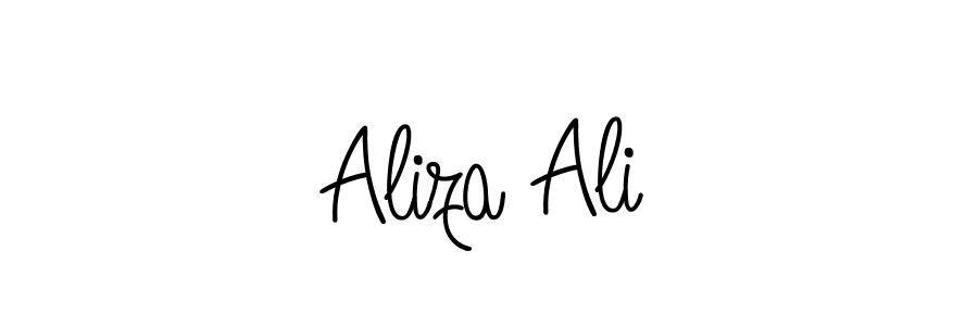 Design your own signature with our free online signature maker. With this signature software, you can create a handwritten (Angelique-Rose-font-FFP) signature for name Aliza Ali. Aliza Ali signature style 5 images and pictures png