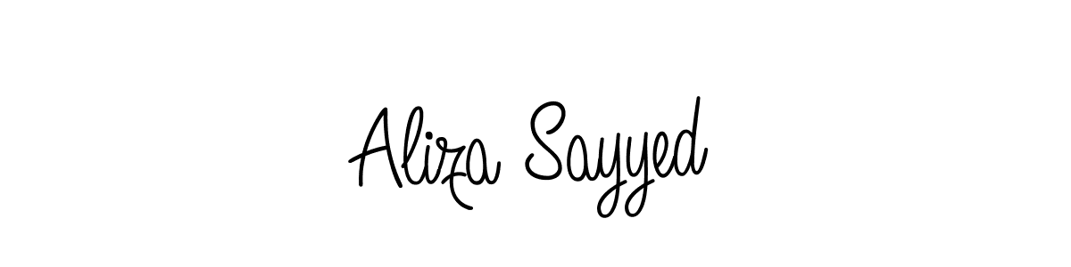 How to make Aliza Sayyed signature? Angelique-Rose-font-FFP is a professional autograph style. Create handwritten signature for Aliza Sayyed name. Aliza Sayyed signature style 5 images and pictures png