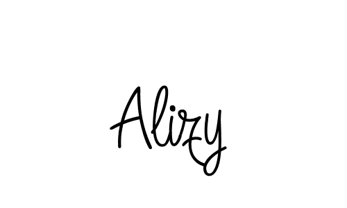 You should practise on your own different ways (Angelique-Rose-font-FFP) to write your name (Alizy) in signature. don't let someone else do it for you. Alizy signature style 5 images and pictures png