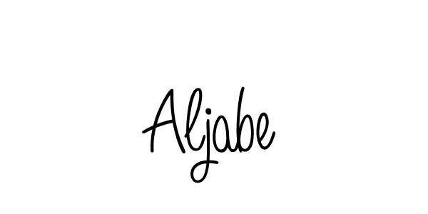 Create a beautiful signature design for name Aljabe. With this signature (Angelique-Rose-font-FFP) fonts, you can make a handwritten signature for free. Aljabe signature style 5 images and pictures png