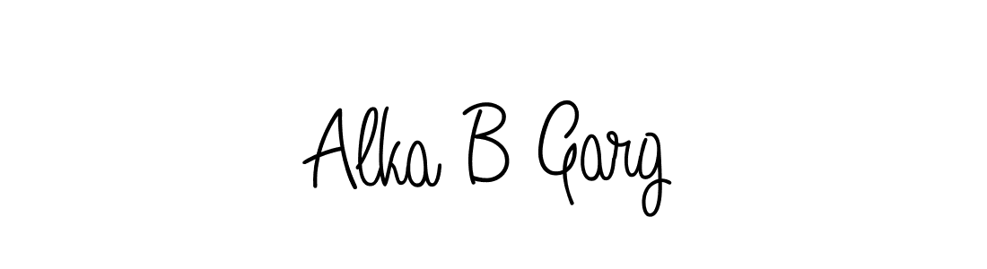 It looks lik you need a new signature style for name Alka B Garg. Design unique handwritten (Angelique-Rose-font-FFP) signature with our free signature maker in just a few clicks. Alka B Garg signature style 5 images and pictures png