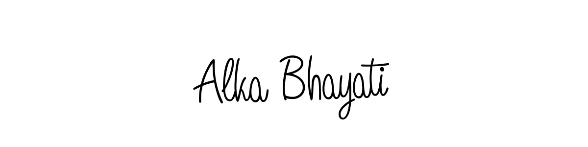 Make a beautiful signature design for name Alka Bhayati. Use this online signature maker to create a handwritten signature for free. Alka Bhayati signature style 5 images and pictures png