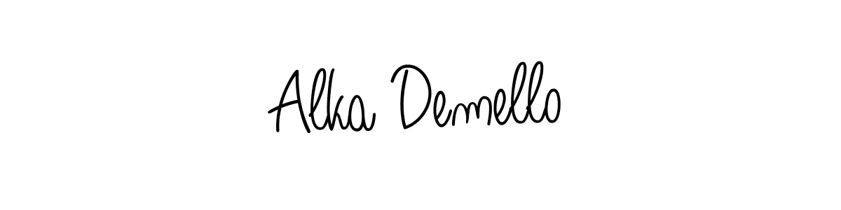 Also You can easily find your signature by using the search form. We will create Alka Demello name handwritten signature images for you free of cost using Angelique-Rose-font-FFP sign style. Alka Demello signature style 5 images and pictures png