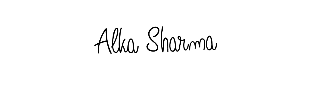 How to Draw Alka Sharma signature style? Angelique-Rose-font-FFP is a latest design signature styles for name Alka Sharma. Alka Sharma signature style 5 images and pictures png