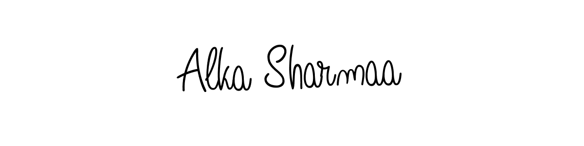 Here are the top 10 professional signature styles for the name Alka Sharmaa. These are the best autograph styles you can use for your name. Alka Sharmaa signature style 5 images and pictures png