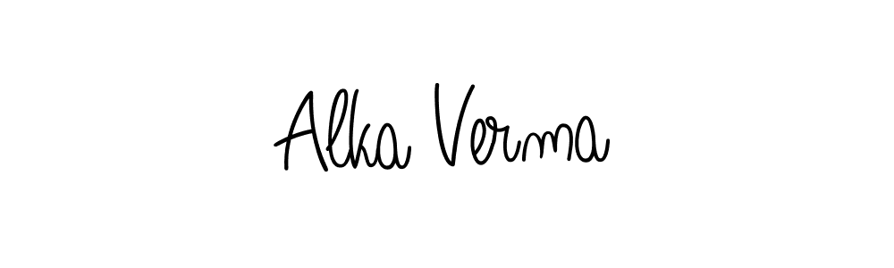 Angelique-Rose-font-FFP is a professional signature style that is perfect for those who want to add a touch of class to their signature. It is also a great choice for those who want to make their signature more unique. Get Alka Verma name to fancy signature for free. Alka Verma signature style 5 images and pictures png