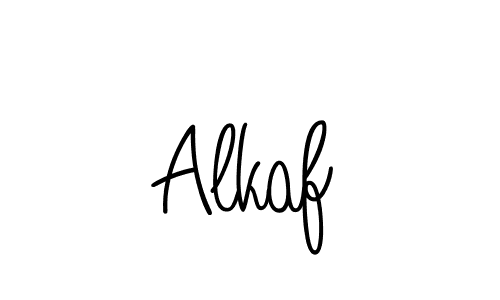 Make a beautiful signature design for name Alkaf. With this signature (Angelique-Rose-font-FFP) style, you can create a handwritten signature for free. Alkaf signature style 5 images and pictures png