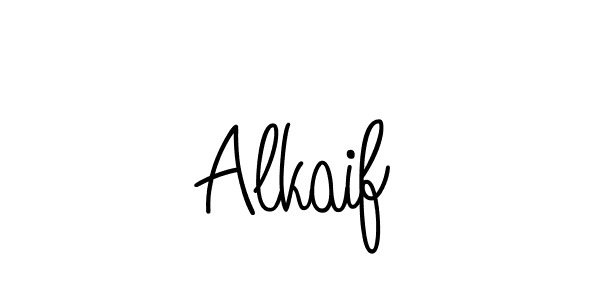 Design your own signature with our free online signature maker. With this signature software, you can create a handwritten (Angelique-Rose-font-FFP) signature for name Alkaif. Alkaif signature style 5 images and pictures png