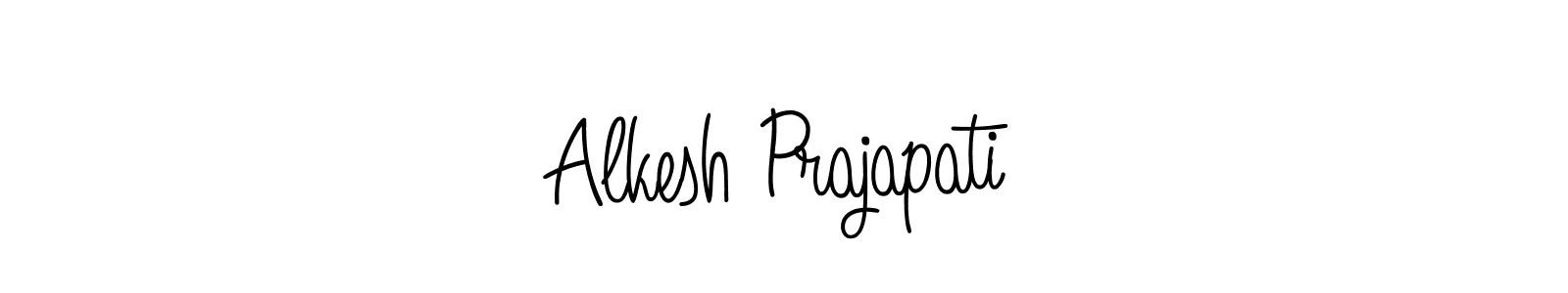 How to make Alkesh Prajapati signature? Angelique-Rose-font-FFP is a professional autograph style. Create handwritten signature for Alkesh Prajapati name. Alkesh Prajapati signature style 5 images and pictures png