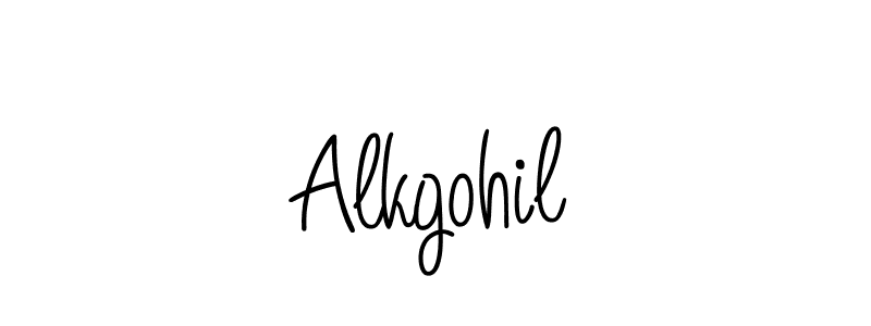 Create a beautiful signature design for name Alkgohil. With this signature (Angelique-Rose-font-FFP) fonts, you can make a handwritten signature for free. Alkgohil signature style 5 images and pictures png